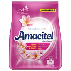 LAVA ROUPAS EM PÓ AMACITEL ALGRES ENCANTOS 1,6 KG - PADRÃO FONZAR