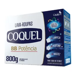 LAVA ROUPAS EM PÓ COQUEL BB POTENCIA 800 G - PADRÃO FONZAR