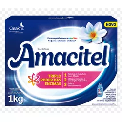 LAVA ROUPAS EM PÓ AMACITEL TOQUE DE POESIA 800 G - PADRÃO FONZAR