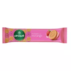 BISCOITO PIRAQUÊ RECHEADO MORANGO 76 G (61293) - PADRÃO FONZAR