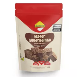 WAFER QUADRADINHO CHOCOLATE LOWÇUCAR 60 G - PADRÃO FONZAR