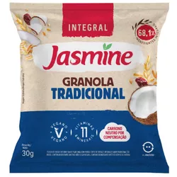 GRANOLA TRADICIONAL INTEGRAL JASMINE 600G (20X30G) - PADRÃO FONZAR