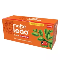 CHA LEAO MATTE GUARANA 40 G C/ 25 SAQ. (32726) - PADRÃO FONZAR