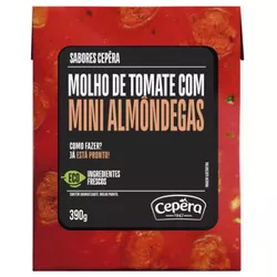 MOLHO DE TOMATE MINI ALMÔDEGAS SABORES CEPERA RECA... - PADRÃO FONZAR