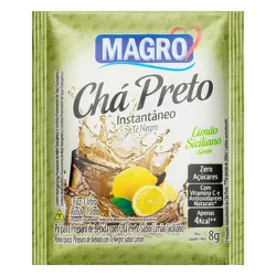 CHA MAGRO PRETO SABOR LIMAO SICILIANO 15X8 G - PADRÃO FONZAR