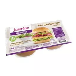 PAO HAMBURGUER ORIGINAL SEM GLUTEN JASMINE 300 G - PADRÃO FONZAR