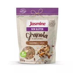 GRANOLA CASTANHAS E CACAU SEM GLUTEN JASMINE 250 G - PADRÃO FONZAR