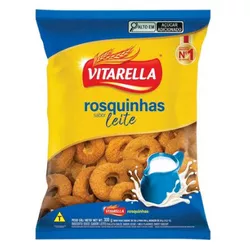 ROSQUINHA VITARELLA LEITE 300 G - PADRÃO FONZAR