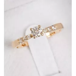 Anel Capella Ouro 18K Noivado - CAP-18K - Gerlu Joias