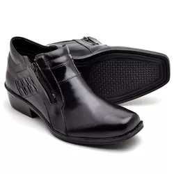 Botina Masculina Country Bico Quadrado em Couro - GH CALÇADOS