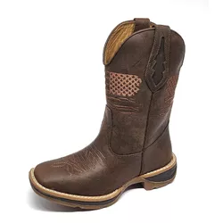 Bota Texana Country Masculina Cano Alto Couro Amer... - GH CALÇADOS