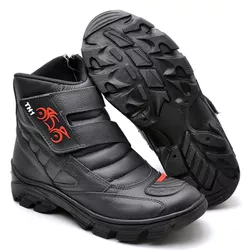 Bota Coturno Masculino Cano Curto Motociclista - GH CALÇADOS