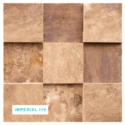 Mosaico Pedra Natural Imperial L10 30X30 Mesclado - GLOBAL PEDRAS