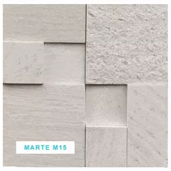 Mosaico Pedra Natural Imperial M15 30X30 Branco - GLOBAL PEDRAS