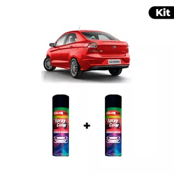 KIT SPRAY AUTOMOTIVO - VERMELHO ARPOADOR 08 POL + ... - Gon Tintas