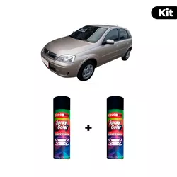 KIT SPRAY AUTOMOTIVO - BEGE NEVADA 2004 POL + VERN... - Gon Tintas