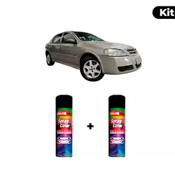 KIT SPRAY AUTOMOTIVO - CINZA ARGOS 2006 POL + VERN... - Gon Tintas