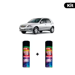 KIT SPRAY AUTOMOTIVO - PRATA POLARIS 2006 POL + VE... - Gon Tintas