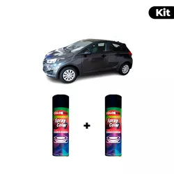 KIT SPRAY AUTOMOTIVO - CINZA TITANIO 2013 POL + VE... - Gon Tintas