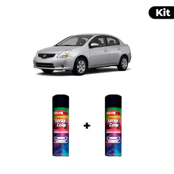 KIT SPRAY AUTOMOTIVO - BRILLIANT SILVER 2012 POL +... - Gon Tintas
