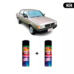 KIT SPRAY AUTOMOTIVO - BEGE SENEGAL 1991 POL + VER... - Gon Tintas
