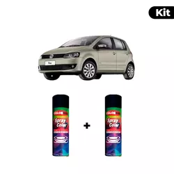 KIT SPRAY AUTOMOTIVO - PRATA EGITO 2011 POL + VERN... - Gon Tintas