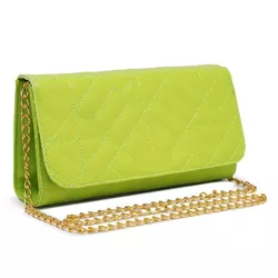 Bolsa Feminina Bordada Estilo Clutch Blogueira Moda Festa Verde Limão - Gouveia Costa - 001 - GOUVEIA COSTA
