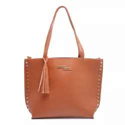 Bolsa Feminina Exclusive Estilo Sacola Grande De Ombro Lisa Caramelo - Gouveia Costa - 012 - GOUVEIA COSTA