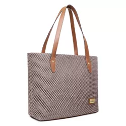 Bolsa Feminina Estilo Sacola Grande de Ombro Palha cor Marrom - Gouveia Costa - 041 - GOUVEIA COSTA