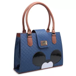 Bolsa Feminina Estilo Pasta de Ombro Social Mickey Azul - Gouveia Costa - 220 - GOUVEIA COSTA
