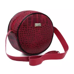 Bolsa Paris Pequena Tiracolo Feminina Redonda cor Vermelha - Gouveia Costa - 272 - GOUVEIA COSTA