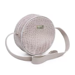 Bolsa Paris Pequena Tiracolo Feminina Redonda cor Branca - Gouveia Costa - 271 - GOUVEIA COSTA