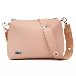 Bolsa Necessaire Feminina Alça regulável Transversal cor Rosê - Gouveia Costa - 243 - GOUVEIA COSTA