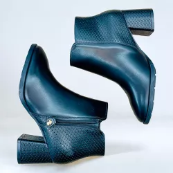 Bota napa salto alto Modare ref 7078.101.25530 - p... - Gustavo Calçados