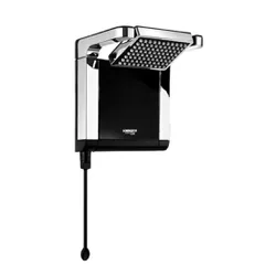 Ducha Acqua Star Ultra Preto e Cromado 220v 7800w - Hidralmarchi