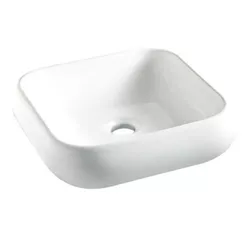 Cuba de Apoio Quadrada ICA7 Branca 370x370mm Icasa - Hidralmarchi