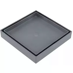 Ralo Oculto Invisível 10x10 Cinza - Hidralmarchi