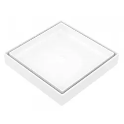 Ralo Oculto Invisível 15x15 Branco - Hidralmarchi