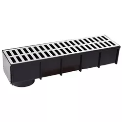 Caixa Coletora com Grelha de Alumínio 15X50 S/ Bai... - Hidralmarchi