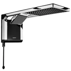 Ducha Acqua Duo Ultra Preto e Cromado 220v 7800w - Hidralmarchi
