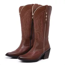 Bota Texana Coutry Western 3601 Couro Havana - Mister Couros
