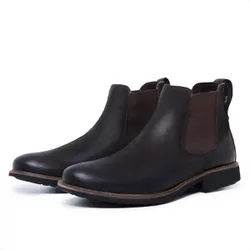 Bota Chelsea Masculino Nobuck Café - Mister Couros