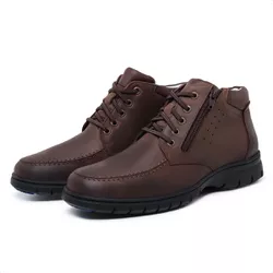 Coturno Masculino Anatomico Gel 9600 Rorse Café - Mister Couros