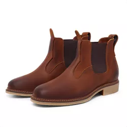 Botina Masculino Nobuck FerrugenSola Latex 9800 - Mister Couros