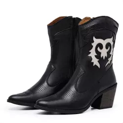 Bota Pauline Cor: 3002 Preto - Mister Couros