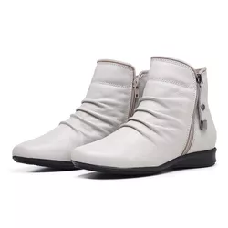 Bota Lucy Cor: Gelo - Mister Couros