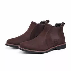 BOTA CHELSEA BRAAHMA , COURO, SOLA COSTURADA COR: ... - Mister Couros