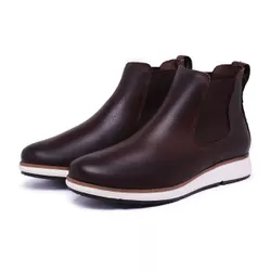 Bota Chelsea Floter café. Mod 7000 Sola Branca - Mister Couros