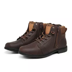 Coturno Masculino Vancover em couro. Mod: 8702 - Mister Couros