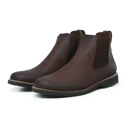 Bota Chelsea Masculino Crasy Horse Café - Mister Couros